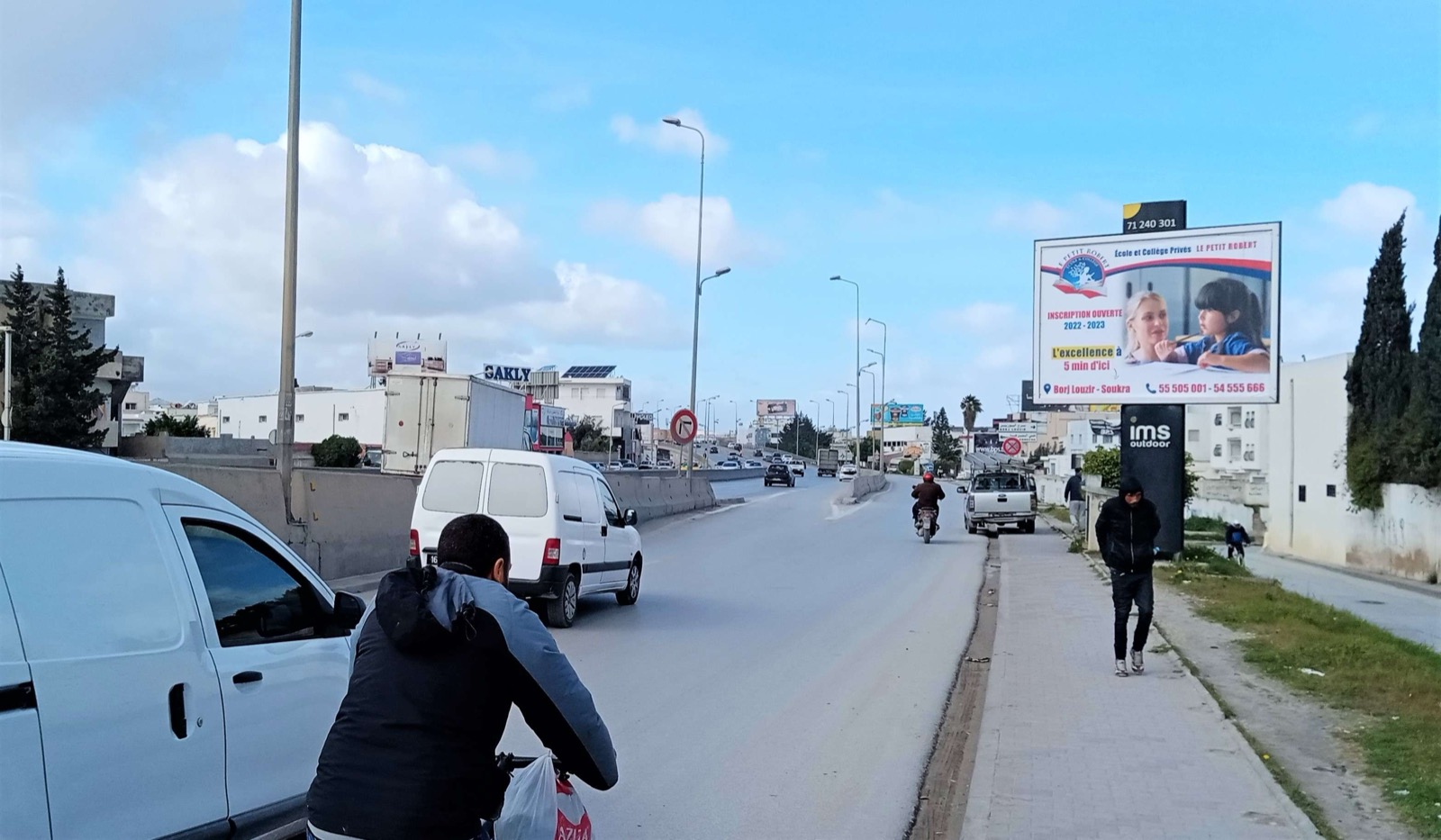 Route GP8 direction Bizerte niveau Entrée Borej Louzir à 300m de…