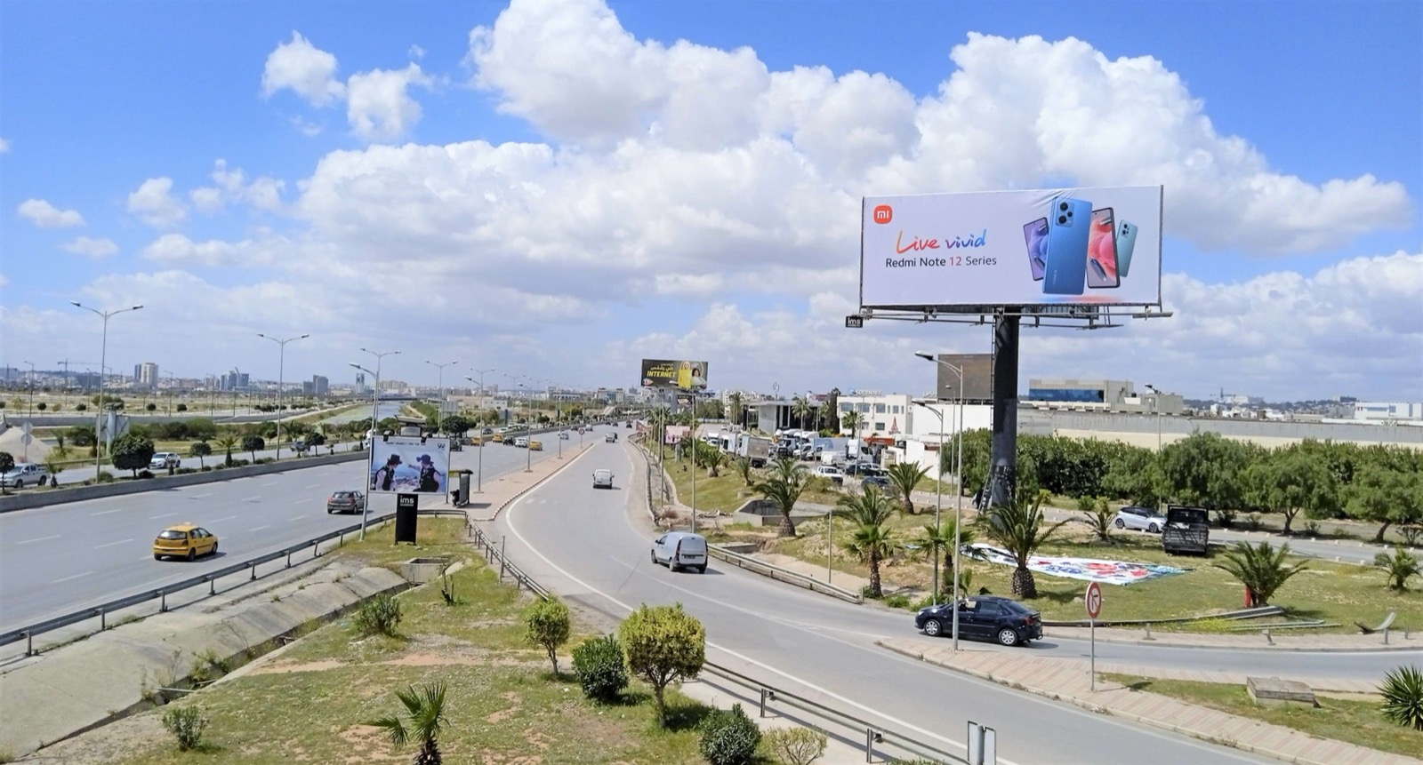 Route GP9 direction Tunis Ville & Monplaisir Bretelle Entrée…