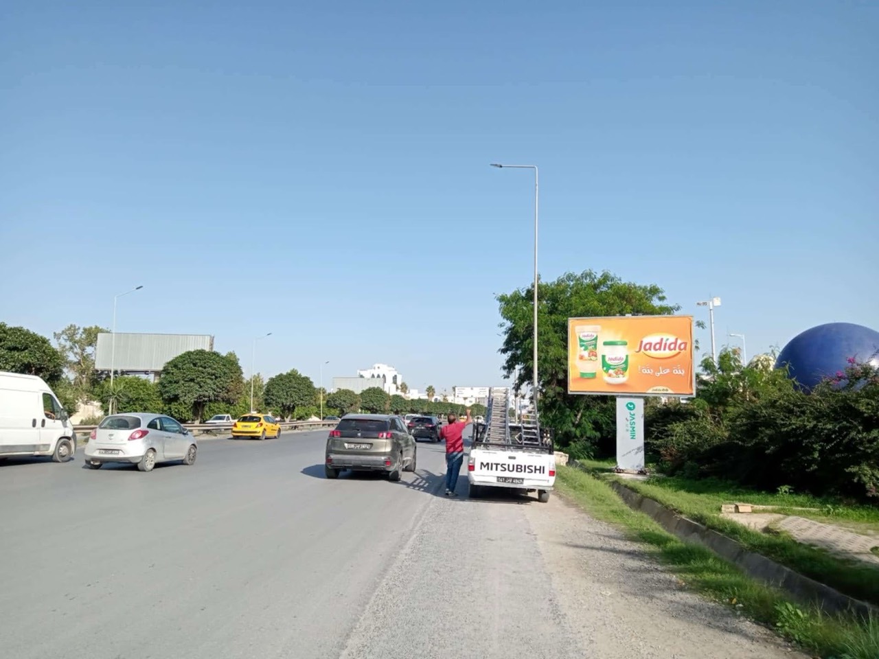 La Route X niveau Cité des sciences direction Aéroport, GP8, Charguia