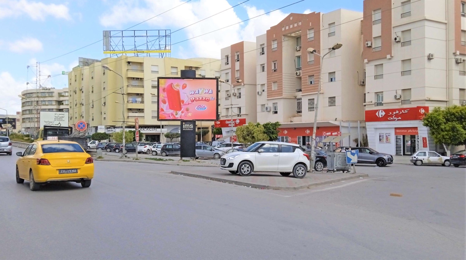Route GP8 direction Bizerte niveau Rond point Entrée Cité el…