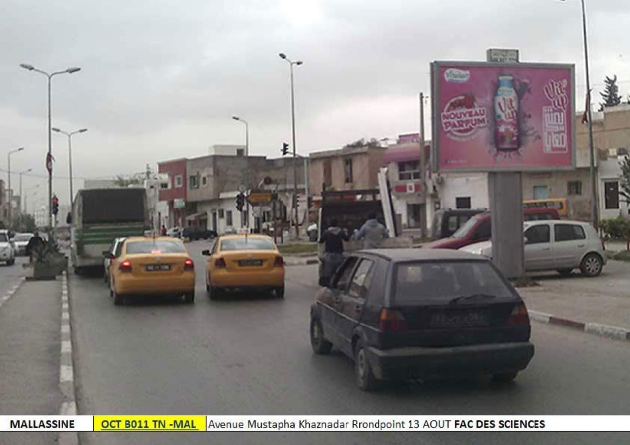 Avenue Mustapha Khaznadar Rrondpoint 13 AOUT MG PROXI FAC DES SCIENCES