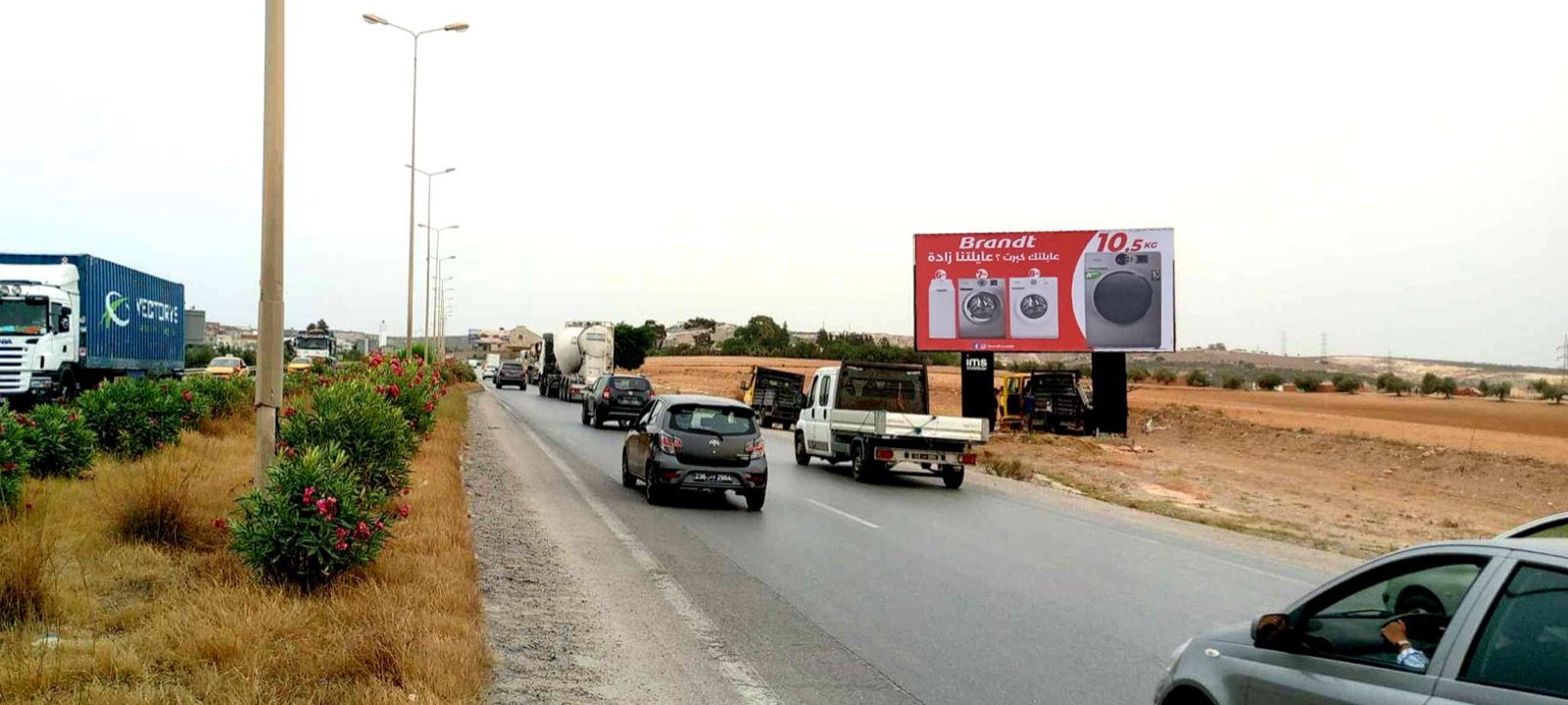 Route GP8 Entrée de Tunis par Bizerte niveau Tunis City