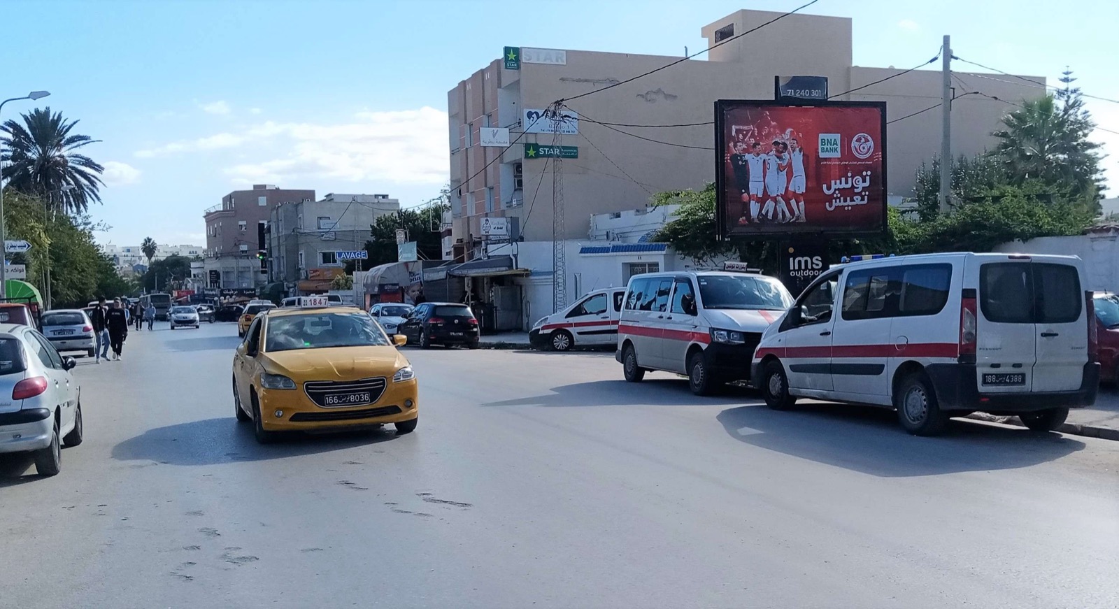 Bardo Centre ville Av H,bougatfa direction Tunis niveau Gare Beb…