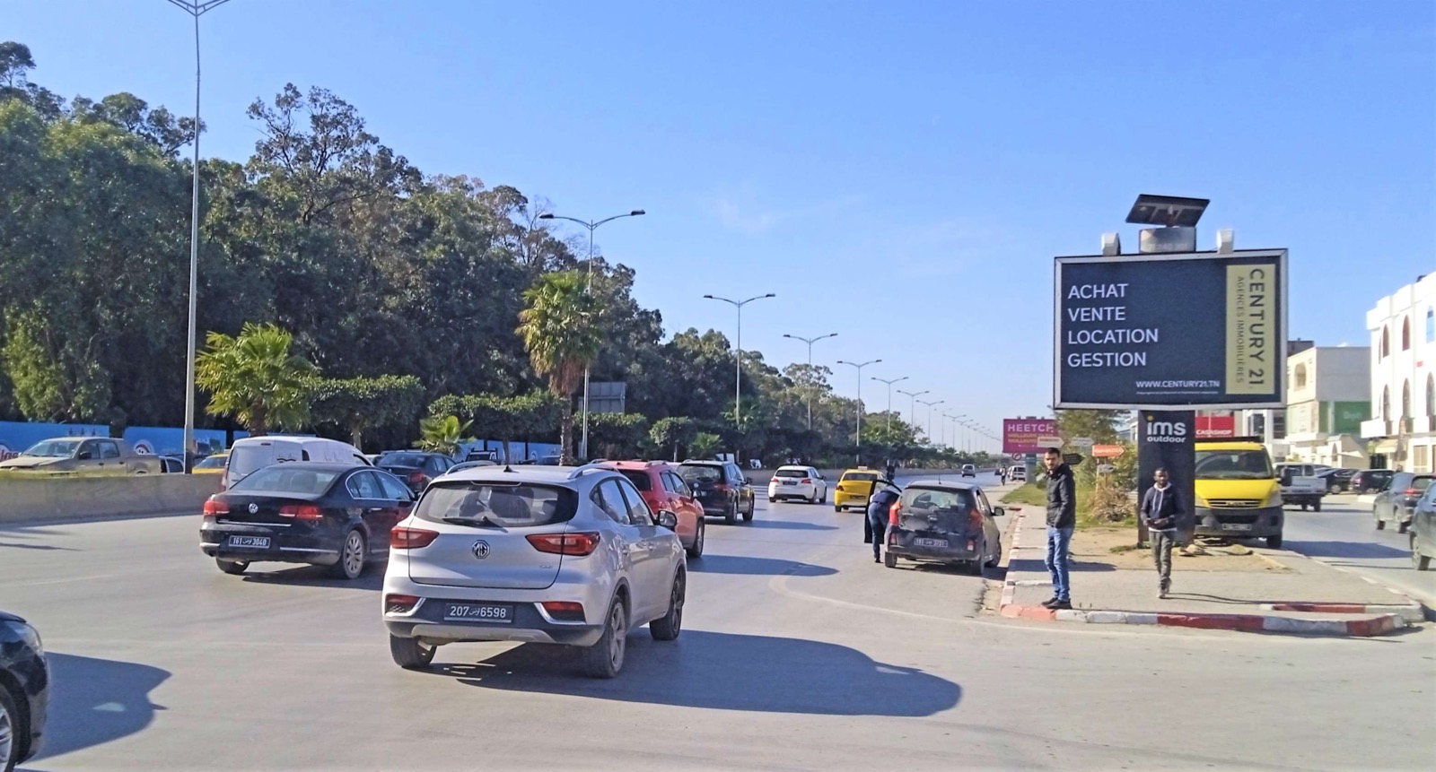 Route GP9 direction Tunis niveau Croisement Ain Zaghouan